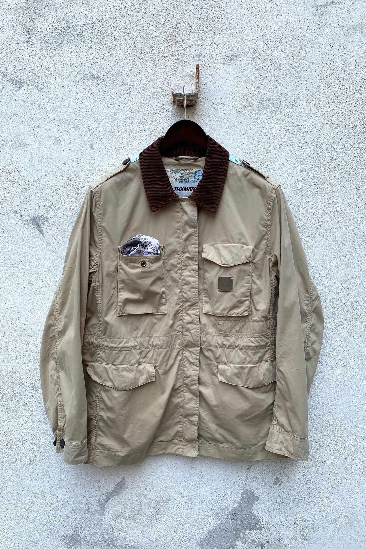 Upcycling Around the World Feldjacke Beige L