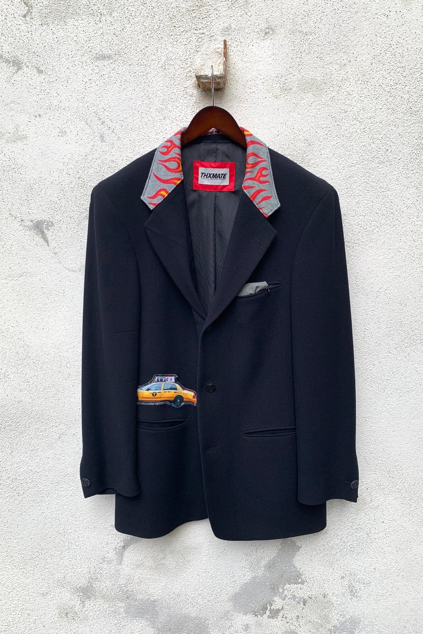 Upcycling Driver Blazer Schwarz 90