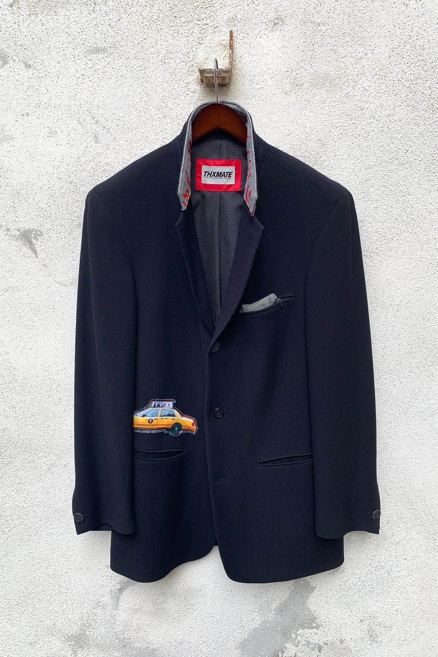 Upcycling Driver Blazer Schwarz 90