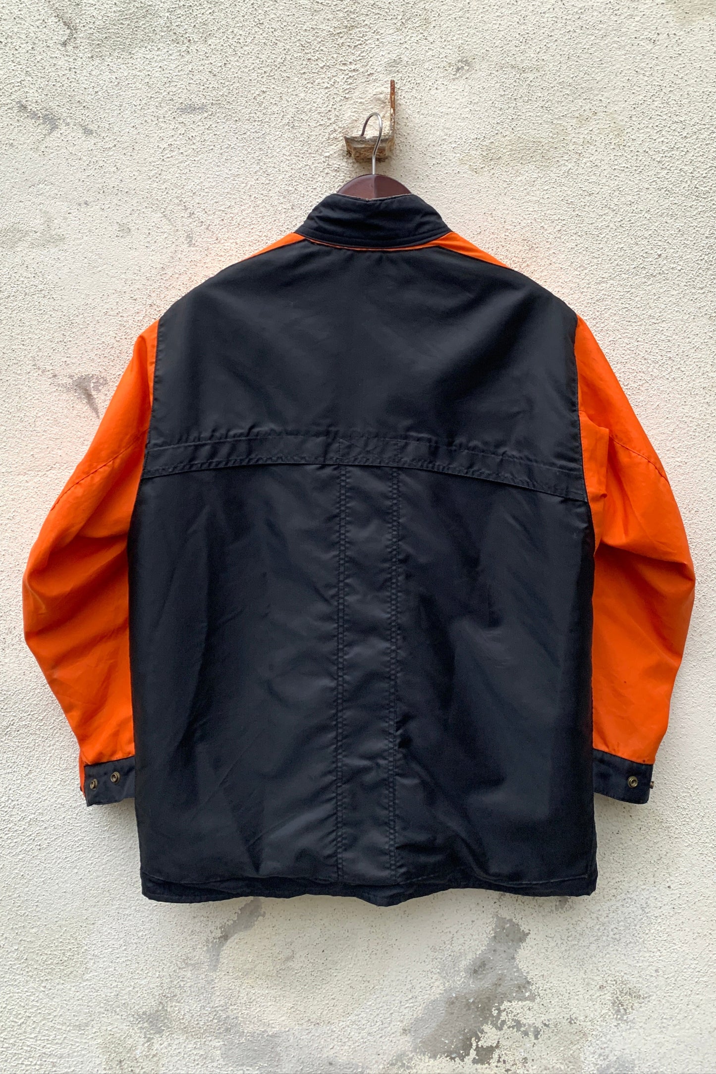 Upcycling Vintage Walken Jacke Orange XL