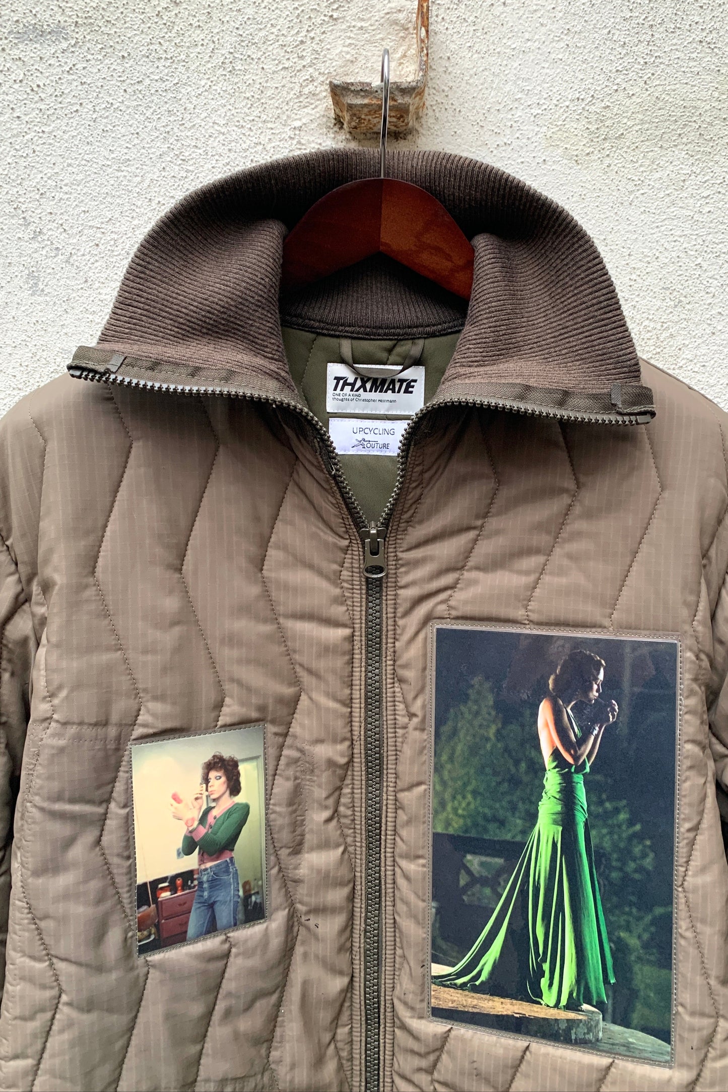 Upcycling Same Same But Different Jacke Khaki L