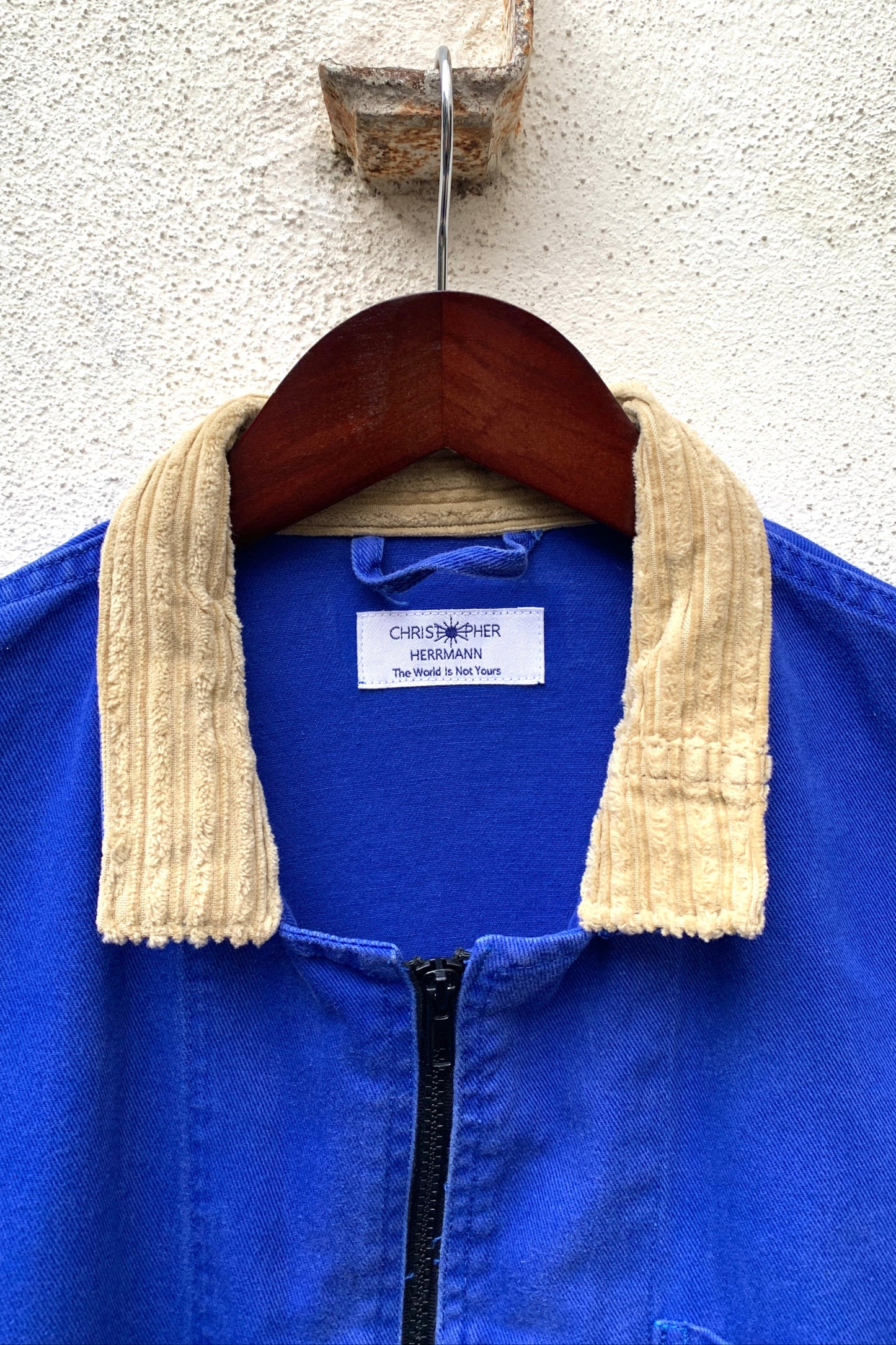 Upcycling Worker Jacke Blau M